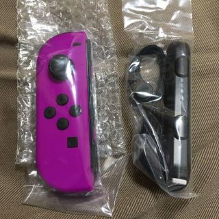 ニンテンドースイッチ(Nintendo Switch)の純正品 Joy-Con ネオンパープル 未使用品 ニンテンドースイッチ(その他)