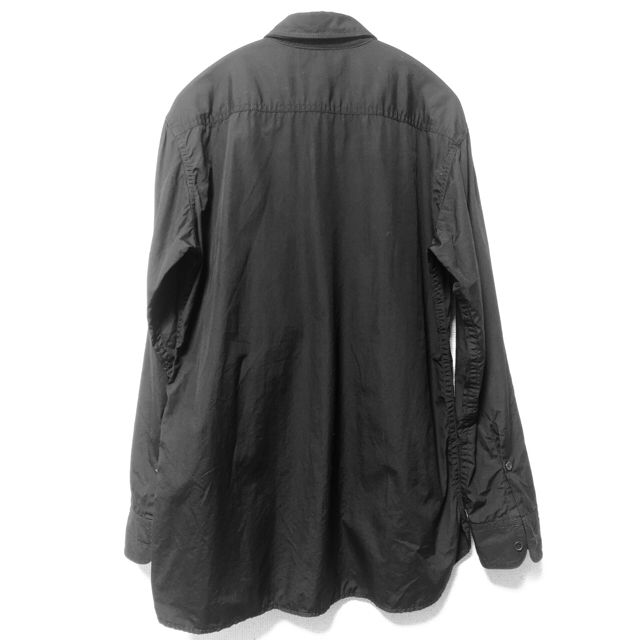 黒定価yohji yamamoto 三重襟 環縫いブロードシャツ 2 19AW