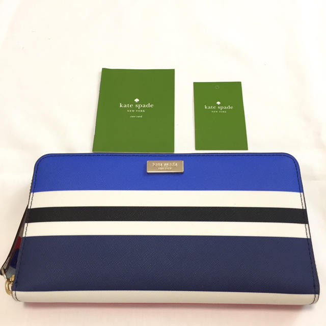 kate spade new york(ケイトスペードニューヨーク)の新品 ケイトスペード  長財布 ストライプ レディースのファッション小物(財布)の商品写真