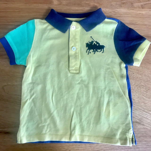 POLO RALPH LAUREN(ポロラルフローレン)の【専用】ラルフローレン　半袖ポロシャツ(黄色)80 キッズ/ベビー/マタニティのベビー服(~85cm)(シャツ/カットソー)の商品写真