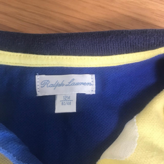 POLO RALPH LAUREN(ポロラルフローレン)の【専用】ラルフローレン　半袖ポロシャツ(黄色)80 キッズ/ベビー/マタニティのベビー服(~85cm)(シャツ/カットソー)の商品写真