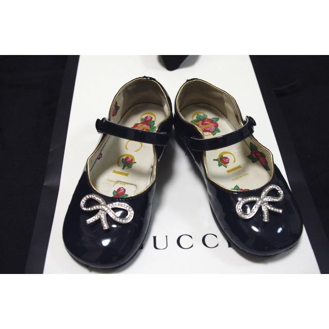 Gucci(グッチ)の正規品・GUCCIグッチ　チルドレン　エナメルフォーマルシューズ キッズ/ベビー/マタニティのキッズ靴/シューズ(15cm~)(フォーマルシューズ)の商品写真