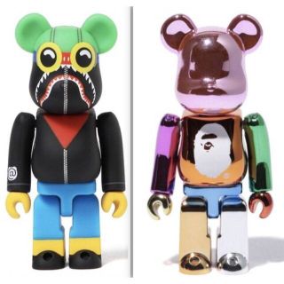 アベイシングエイプ(A BATHING APE)のBAPE 25th BE@RBRICK FLYBOY MULTI 新品2点(その他)