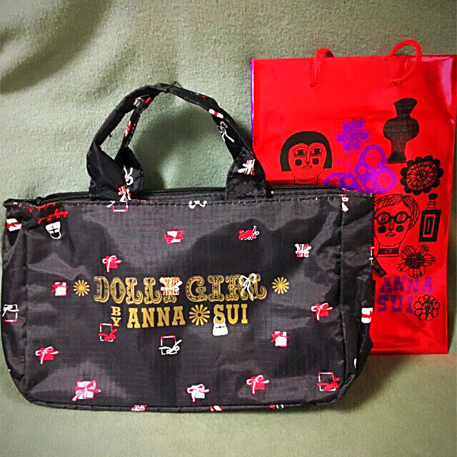 ANNA SUI(アナスイ)のアナスイ  ドーリーガール  バッグインバッグ &限定ショッパー エンタメ/ホビーのコレクション(ノベルティグッズ)の商品写真