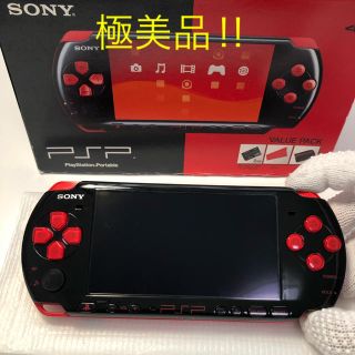 プレイステーションポータブル(PlayStation Portable)の★極美品 PSP 3000 レッド／ブラック VALUE PACK(携帯用ゲーム機本体)