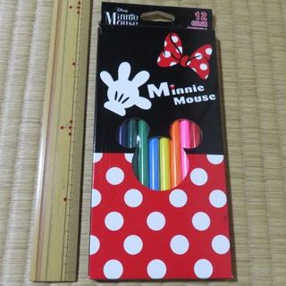 ミニーマウス(ミニーマウス)のミニーマウス　色鉛筆　12色　ミニーちゃん(ペン/マーカー)