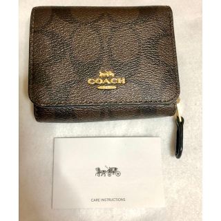 コーチ(COACH)の美品 COACH コーチ シグネチャー 財布 ブラウン×ブラック F41302(財布)