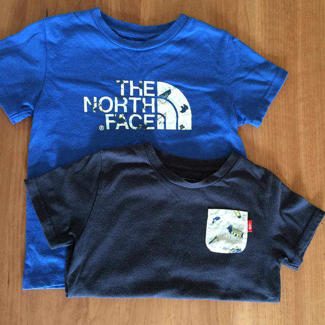 THE NORTH FACE(ザノースフェイス)のノースフェイス Tシャツ 120 2枚セット キッズ/ベビー/マタニティのキッズ服男の子用(90cm~)(Tシャツ/カットソー)の商品写真