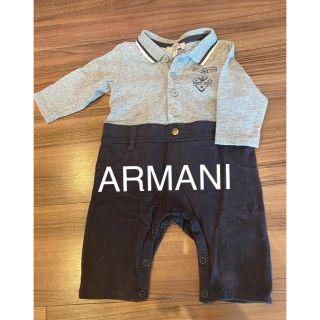 アルマーニ ジュニア(ARMANI JUNIOR)のお値下げ！アルマーニBABY  ロンパース　56cm(ロンパース)