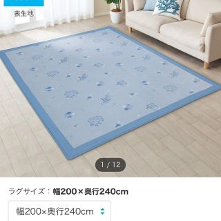 ニトリ(ニトリ)のニトリ　ウレタン入り接触冷感ラグマット　200×240 未開封　新品未使用(ラグ)