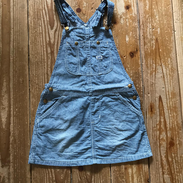 Lee(リー)のLEE オーバーオール　スカート　キッズ140 キッズ/ベビー/マタニティのキッズ服女の子用(90cm~)(ワンピース)の商品写真