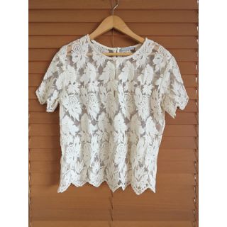 ザラ(ZARA)のZARA レース トップス(シャツ/ブラウス(半袖/袖なし))