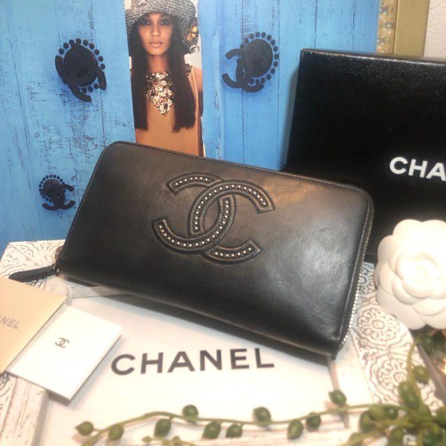 CHANEL - 【美品❣️】20番台 シャネル スタッズココマーク ラウンド