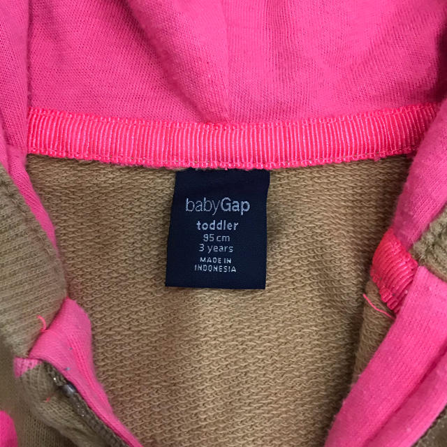 babyGAP(ベビーギャップ)のbaby gap 長袖パーカー 95cm キッズ/ベビー/マタニティのキッズ服女の子用(90cm~)(ジャケット/上着)の商品写真