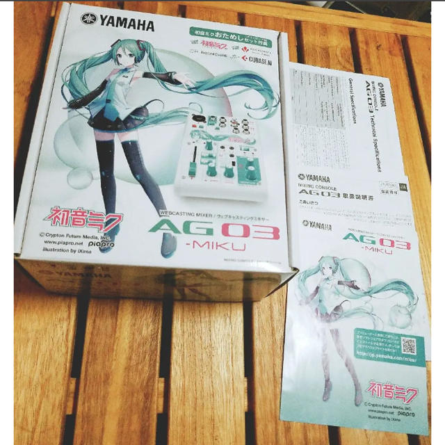 ヤマハ(ヤマハ)のYAMAHA AG03 MIKU 初音ミクモデル 楽器のDTM/DAW(オーディオインターフェイス)の商品写真