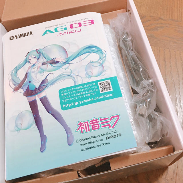 ヤマハ(ヤマハ)のYAMAHA AG03 MIKU 初音ミクモデル 楽器のDTM/DAW(オーディオインターフェイス)の商品写真