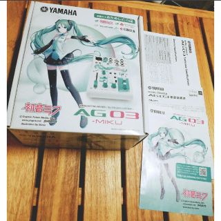 ヤマハ(ヤマハ)のYAMAHA AG03 MIKU 初音ミクモデル(オーディオインターフェイス)