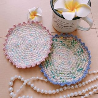 ハンドメイド♡コースターセット(キッチン小物)