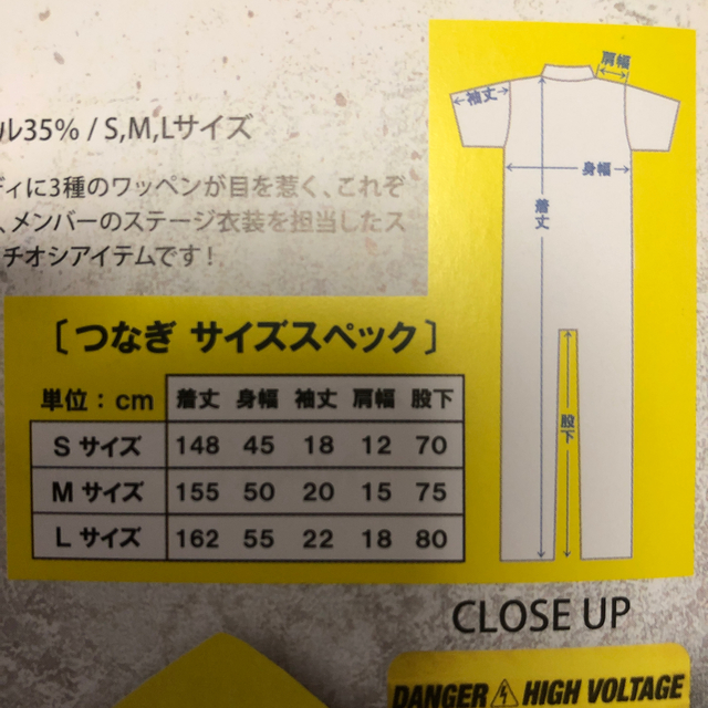 ポルノグラフィティ(ポルノグラフィティ)の値下げ‼️【未着用】ポルノグラフィティ  つなぎ エンタメ/ホビーのタレントグッズ(ミュージシャン)の商品写真