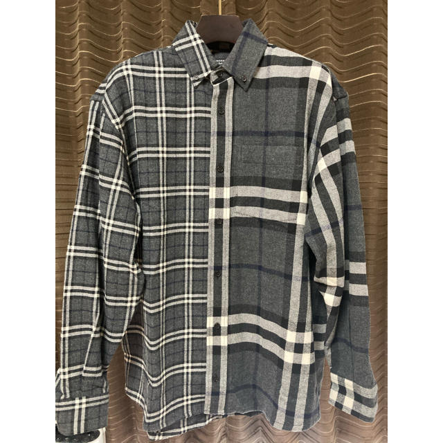 BURBERRY(バーバリー)のBURBERRY×Gosha Rubchinskiy ネルシャツ グレー メンズのトップス(シャツ)の商品写真