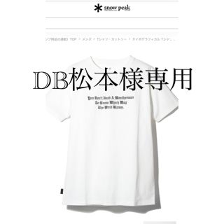 スノーピーク(Snow Peak)のsnow peak   Typographical Tee (Tシャツ/カットソー(半袖/袖なし))