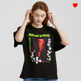 ユニクロ(UNIQLO)のユニクロ ビリー アイリッシュ 村上隆 UT Tシャツ BLACK 黒 XL (Tシャツ(半袖/袖なし))