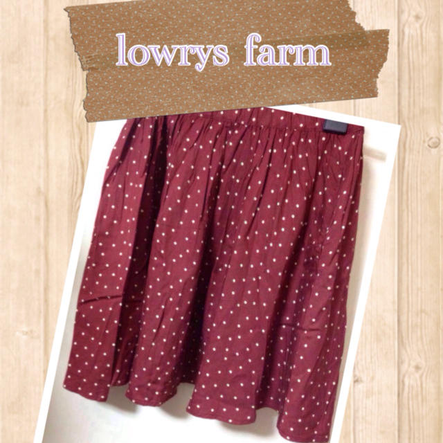 LOWRYS FARM(ローリーズファーム)のlowrys farm＊ドットスカート レディースのスカート(ひざ丈スカート)の商品写真