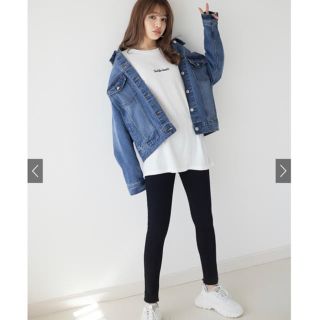 グレイル(GRL)の〈新品未使用〉GRL 裾カットオフスーパーストレッチハイウエストスキニーパンツ(スキニーパンツ)