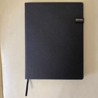 ヒューゴボス(HUGO BOSS)の【未使用】HUGO BOSS レザーノート(ノート/メモ帳/ふせん)