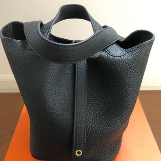 エルメス(Hermes)の★ayuna様ご専用★新品未使用  エルメス ピコタンPM 黒(ハンドバッグ)