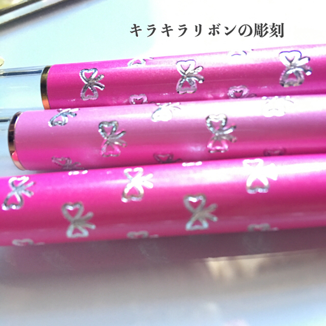 リボンチャームペン パステルカラーハートペン各1 お花のクリップペン 単品20