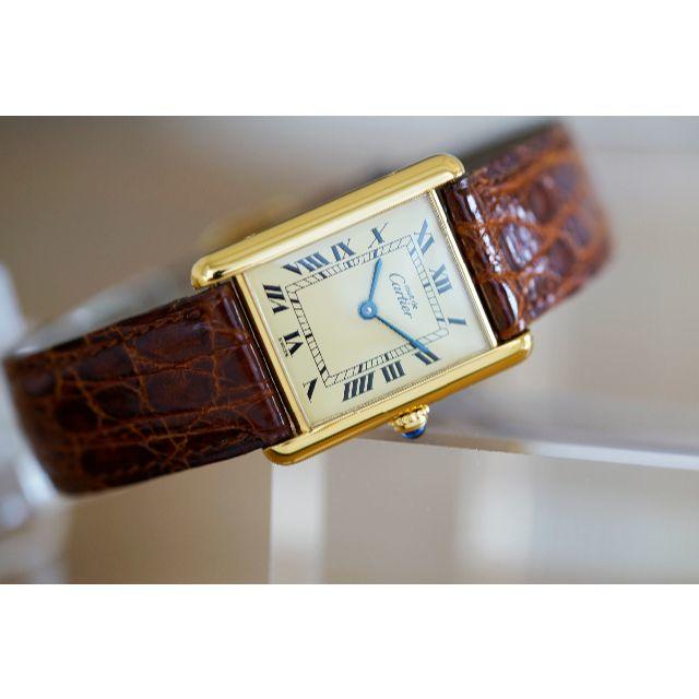Cartier(カルティエ)の美品 カルティエ マスト タンク アイボリー LM Cartier メンズの時計(腕時計(アナログ))の商品写真