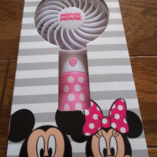 Disney(ディズニー)のミニー 扇風機  ミニー ハンディー扇風機 スマホ/家電/カメラの冷暖房/空調(扇風機)の商品写真