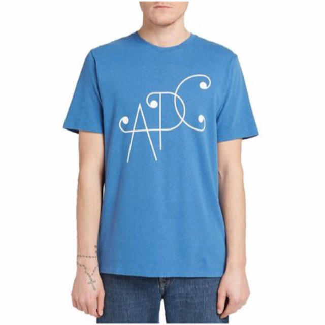 《新品》【A.P.C 音符のようなロゴTシャツ(Sサイズ)】