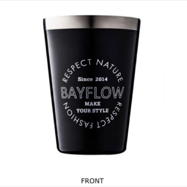 BAYFLOW(ベイフロー)のBAYFLOW  ★ ベイフロー ☆ タンブラー ブラック ホワイト インテリア/住まい/日用品のキッチン/食器(タンブラー)の商品写真