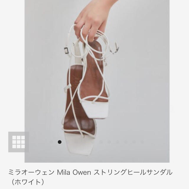 Mila Owen(ミラオーウェン)のミラオーウェンMila Owen【新品・未使用】ストリングヒールサンダル レディースの靴/シューズ(ハイヒール/パンプス)の商品写真