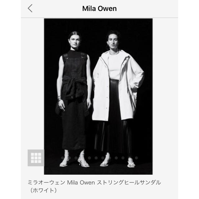 Mila Owen(ミラオーウェン)のミラオーウェンMila Owen【新品・未使用】ストリングヒールサンダル レディースの靴/シューズ(ハイヒール/パンプス)の商品写真