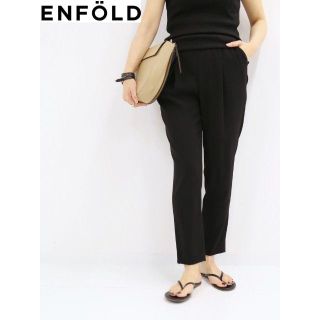 エンフォルド(ENFOLD)のENFOLD ダブルクロス ゴムジョッパーズパンツ 36 20SS(クロップドパンツ)