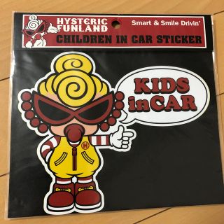 ヒステリックミニ(HYSTERIC MINI)のkids in car ステッカー(車外アクセサリ)