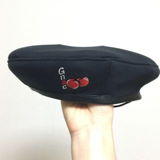 ROMANTIC CROWN×KIRSH チェリーベレー帽 【コラボ限定商品】(ハンチング/ベレー帽)