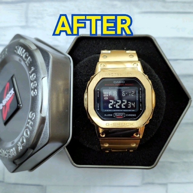 高級】G-SHOCK DW-5600HR-1 メタル カスタム ゴールド 新品 トップ 8575円引き