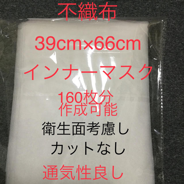 インナーマスク 不織布 10枚 ハンドメイドの素材/材料(生地/糸)の商品写真