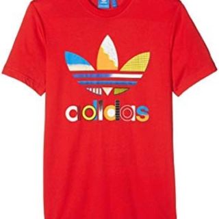 アディダス(adidas)のadidas アディダス　赤　red Tシャツ　(Tシャツ/カットソー(半袖/袖なし))