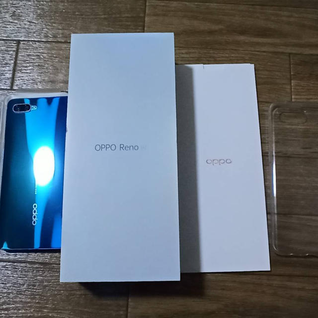 Rakuten(ラクテン)のOPPO Reno A ブルー 128GB 楽天 中古品 スマホ/家電/カメラのスマートフォン/携帯電話(スマートフォン本体)の商品写真