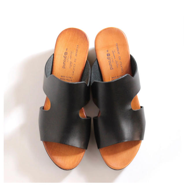 Plage(プラージュ)のFORME DI CUOIO サボサンダル 23.5 美品♥ レディースの靴/シューズ(サンダル)の商品写真