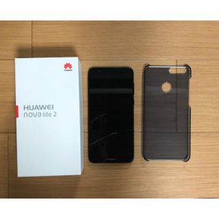 アンドロイド(ANDROID)のhuawei nova lite 2 simフリー 美品 ブルー(スマートフォン本体)