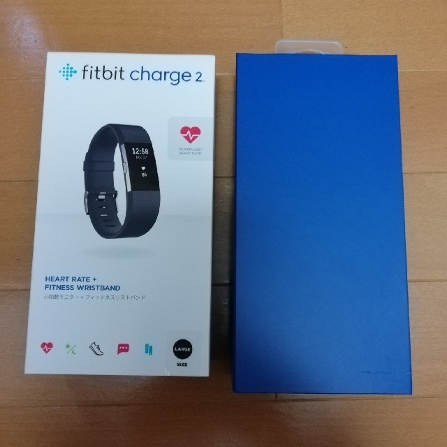 fitbit charge 2　ブラック　ラージトレーニング用品