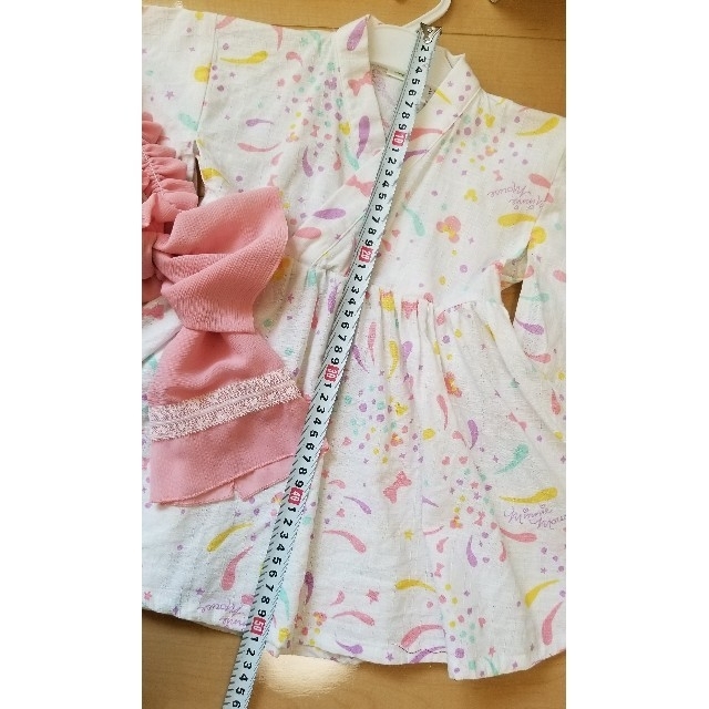 まつ様　専用　　浴衣風　ワンピース　 キッズ/ベビー/マタニティのキッズ服女の子用(90cm~)(甚平/浴衣)の商品写真