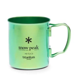 スノーピーク(Snow Peak)の日本未発売 新品 Snow Peak 350 チタン マグカップ 450mm(食器)