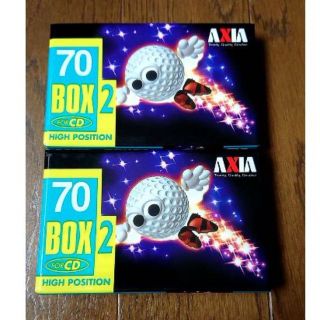 フジフイルム(富士フイルム)の【カセットテープ】AXIA BOX2 70分（ハイポジション）2本セット(その他)